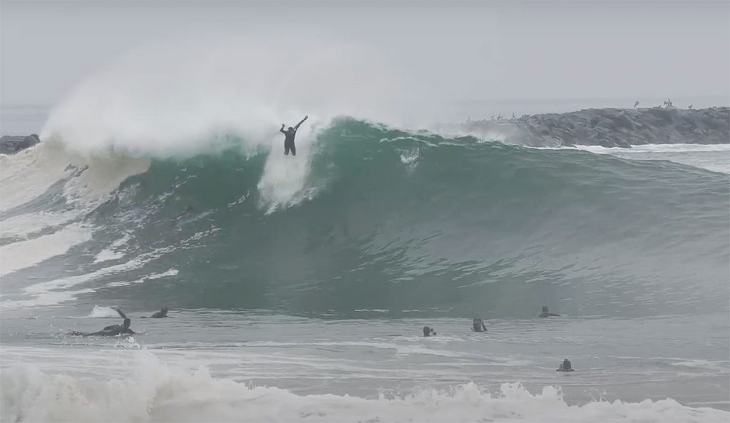 surfing at the Wedge