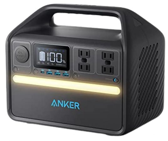 A product shot of the Anker 535 Powerhouse against a white background. We tested this for our review of the best portable power stations.