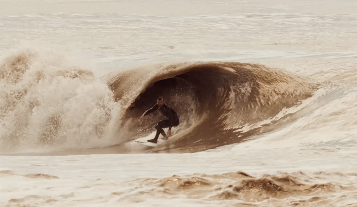 Brown waves in California.