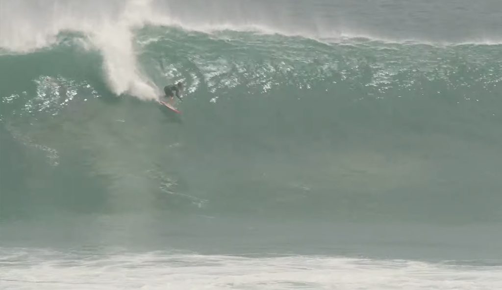 Koa Smith faces XXL Uluwatu surf.