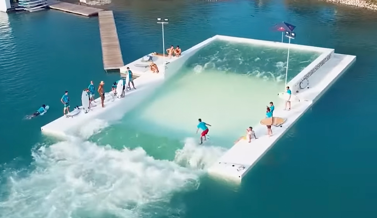 Promotional image for the wave pool at Southern Shores. Source: Sentinel Creative//YouTube