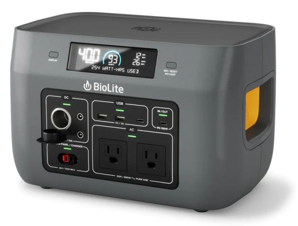 A product shot of the Biolite Basecharge 600 on a white background for our review of the best portable power stations.