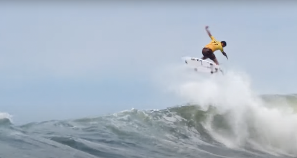 Surfer in El Salvador