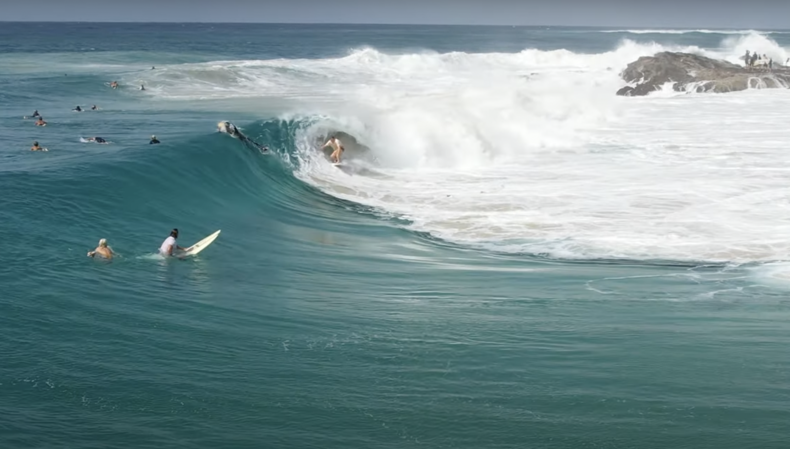 surfing at Snapper Rocks