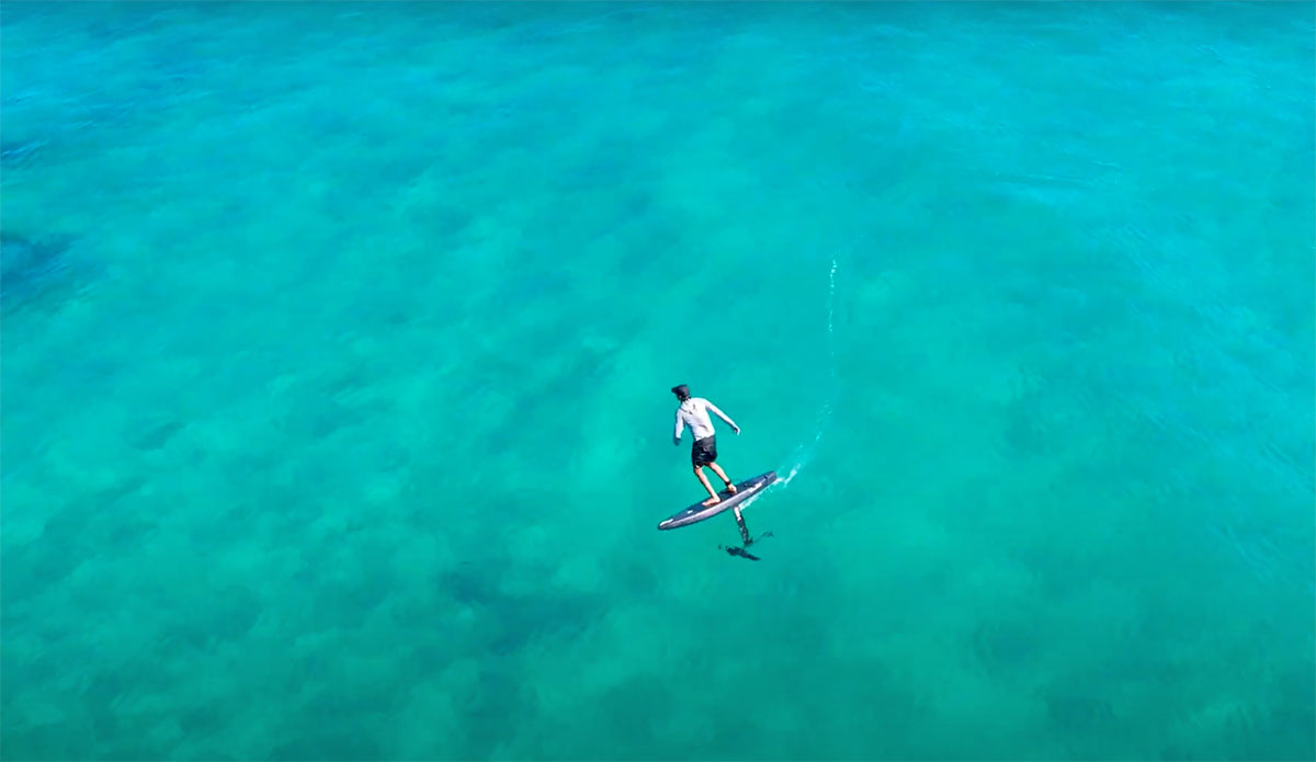 Adam Bennetts foil surfing