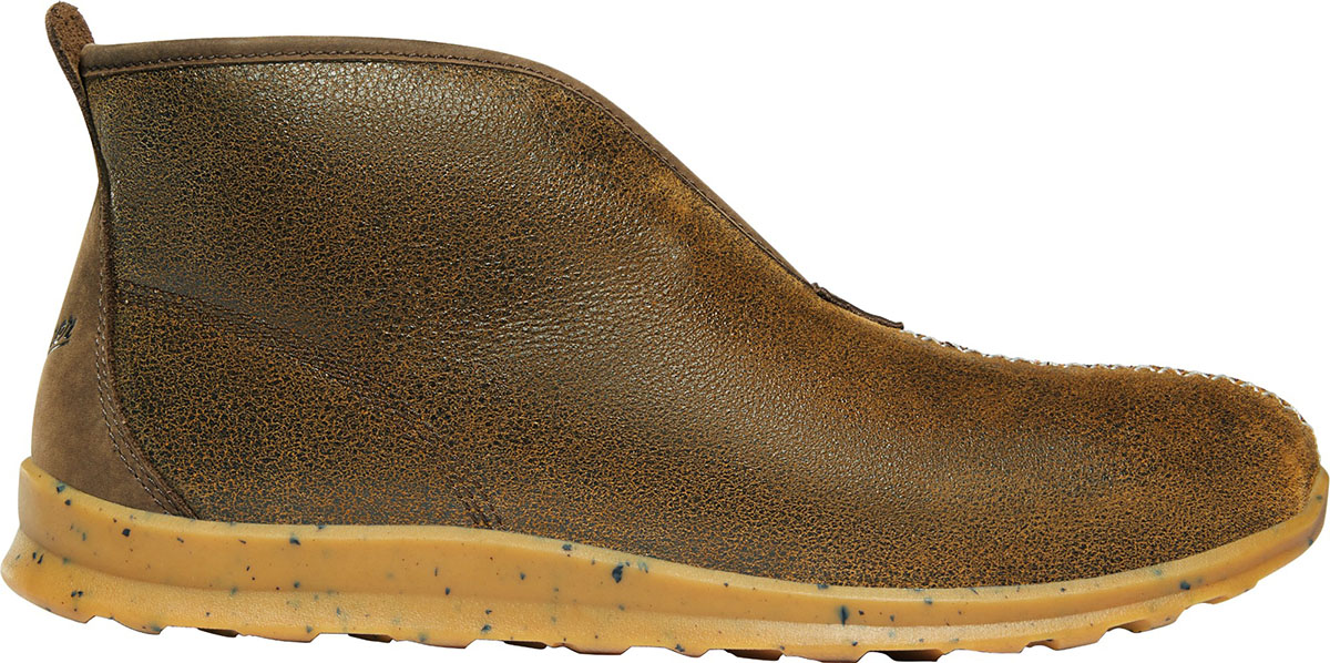 product shot of the Danner Forest Moc for our review of the best camp slippers.
