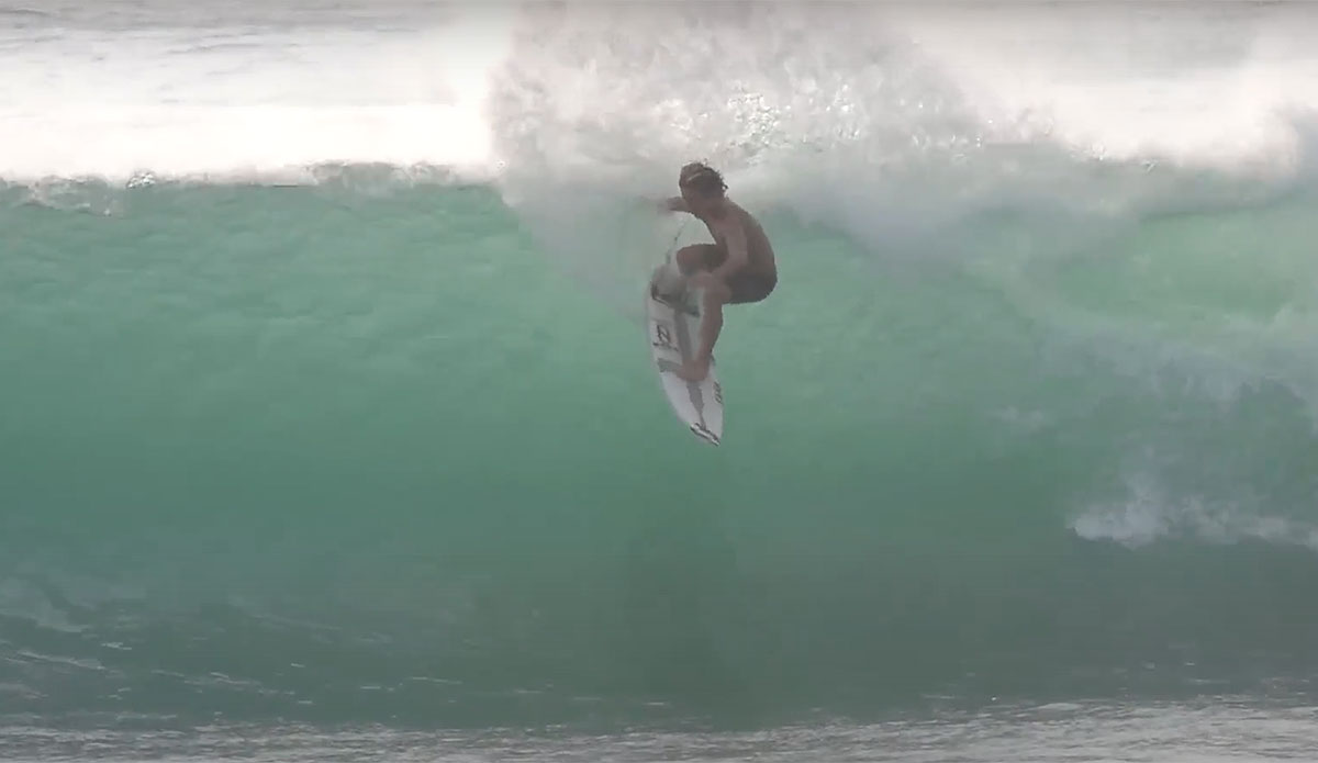 Jackson Dorian surfing in Salina Cruz