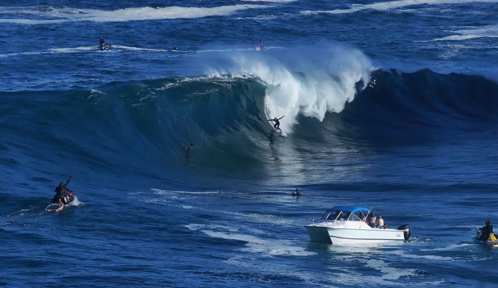 Nate Florence surfing Shipstern Bluff