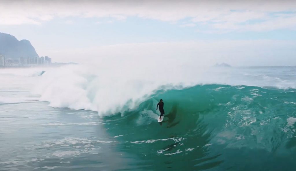 nic von rupp surfing in Brazil