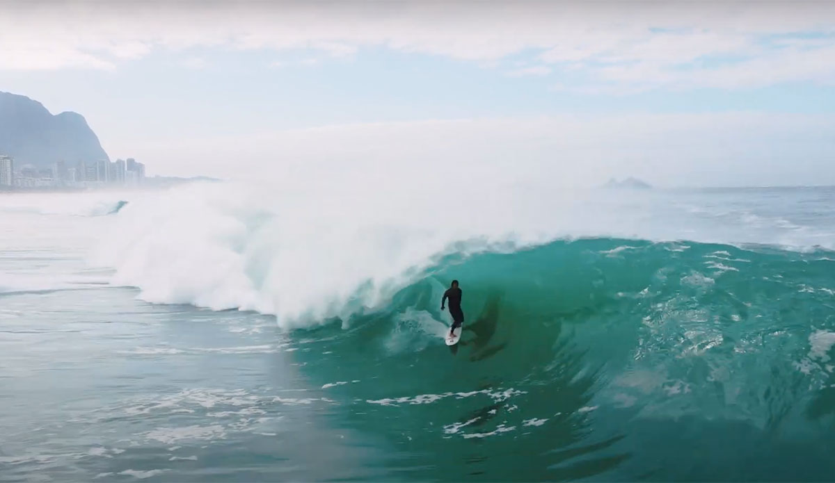 nic von rupp surfing in Brazil