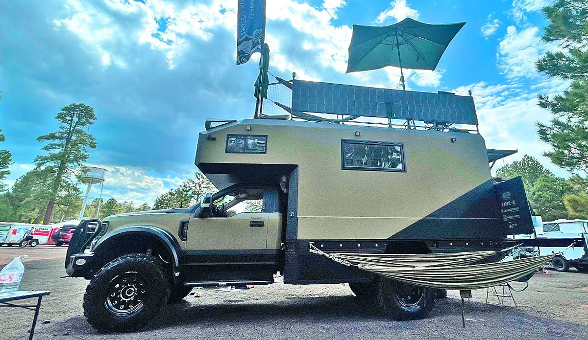 Check Out The Custom Camper on This F-550 (With a Rooftop Patio)