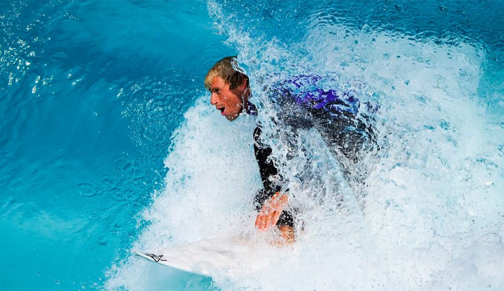 wave pool surfing in New Zealand