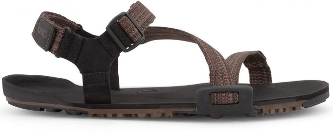 a product shot of the xero z-trail ev water sandals for our review of the best water shoes