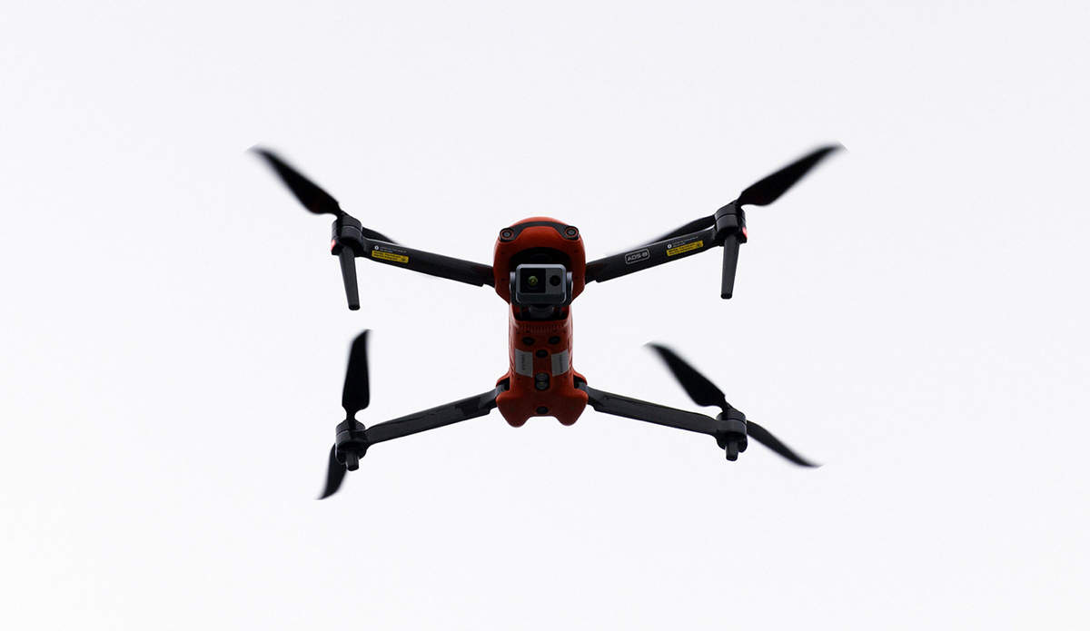 Shark-spotting drone.