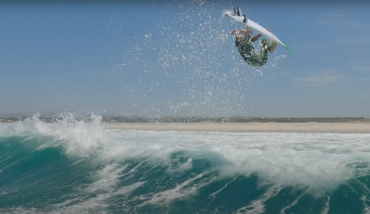 Jacob Szekely gets some air.