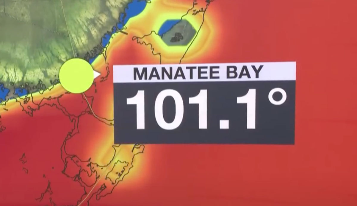 Manatee Bay Florida water temperature
