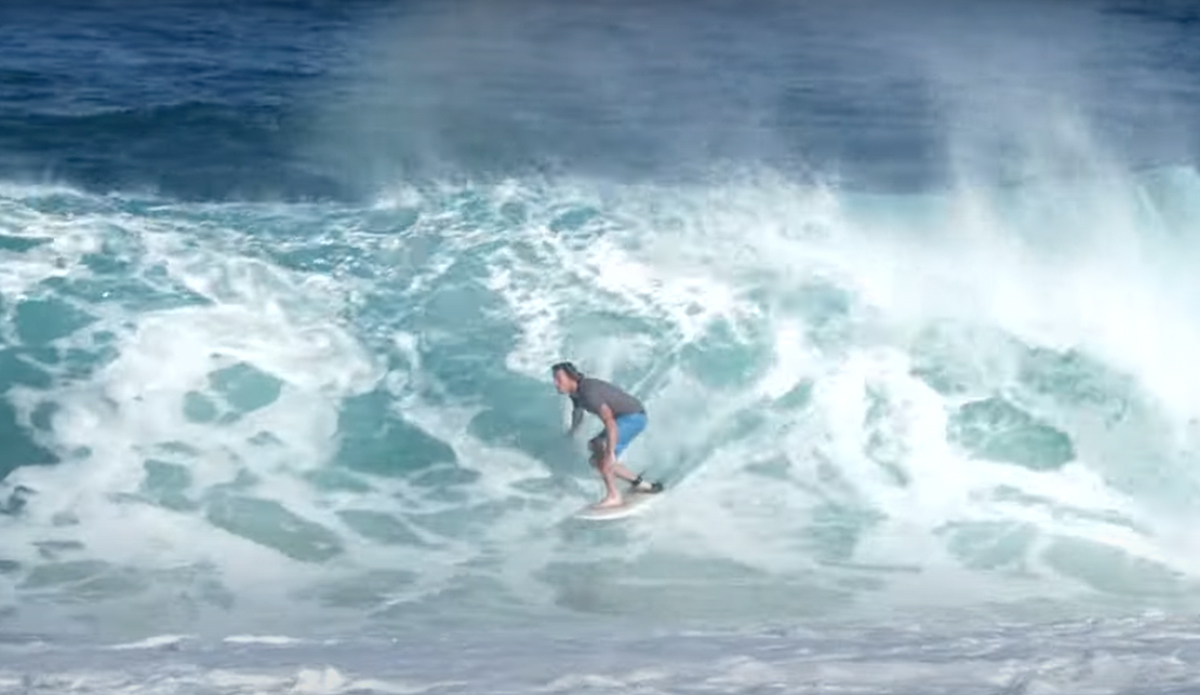 Ben Gravy on one of his new fiberglass models.