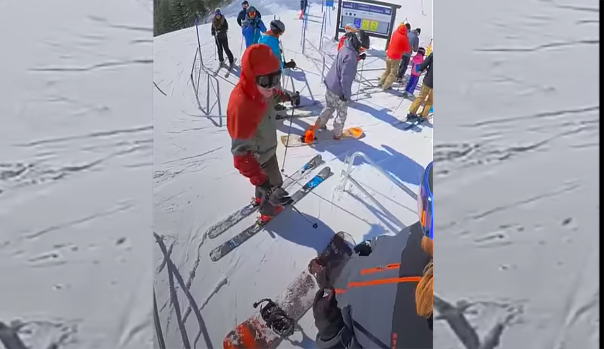This Snowboarder-Skier Spat Is the Perfect Throwback to Winter