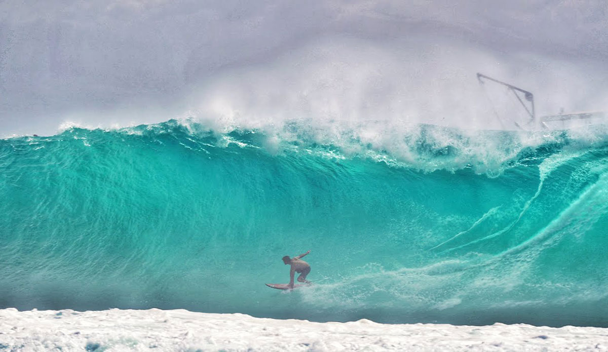 Koa Smith surfing Lance's Right