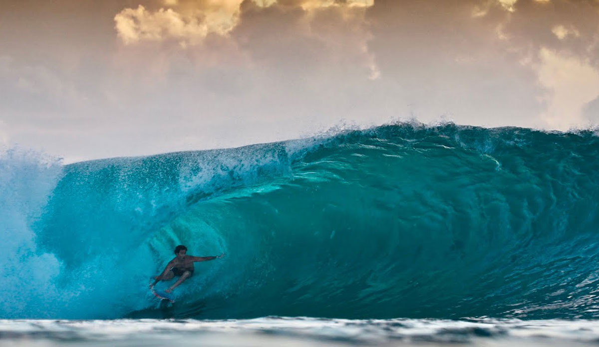 Mason Ho surfing Desert Point