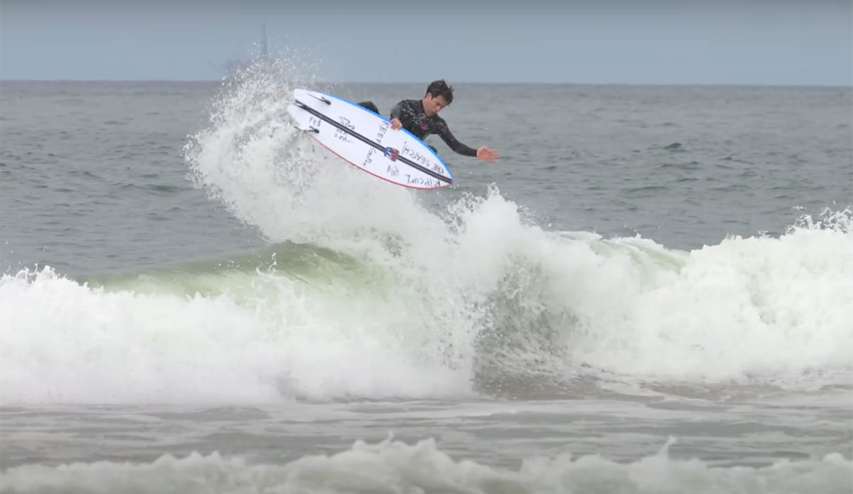 Mason Ho surfing in California