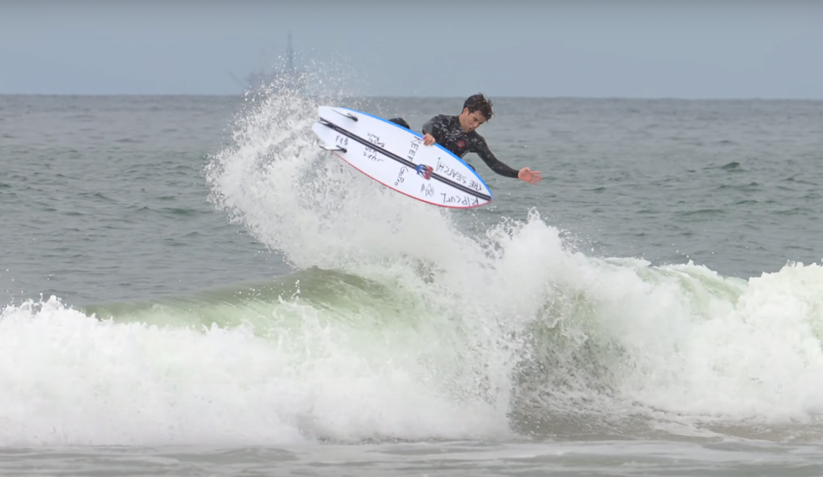 Mason Ho ripping despite an ankle injury.