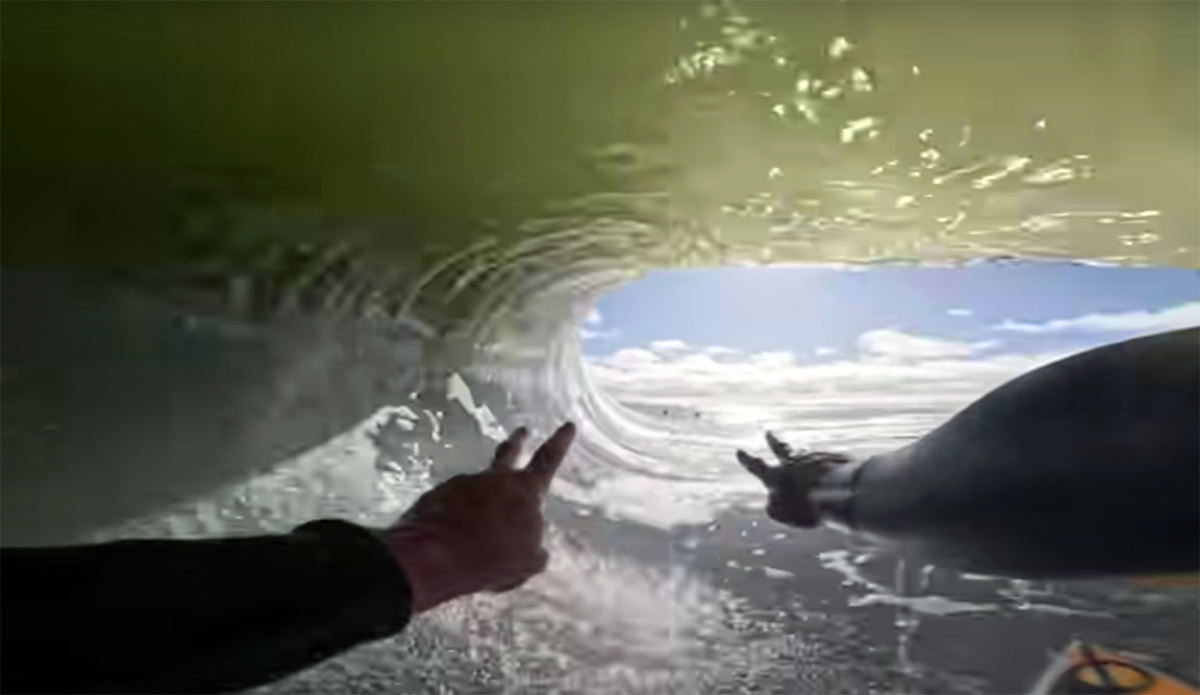 Nic von Rupp and Minute-Long Tubes at Skeleton Bay