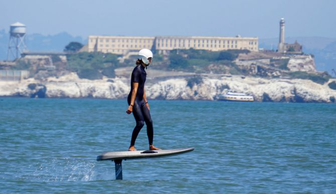 Riding the Waydoo Flyer One+ in the San Francisco Bay
