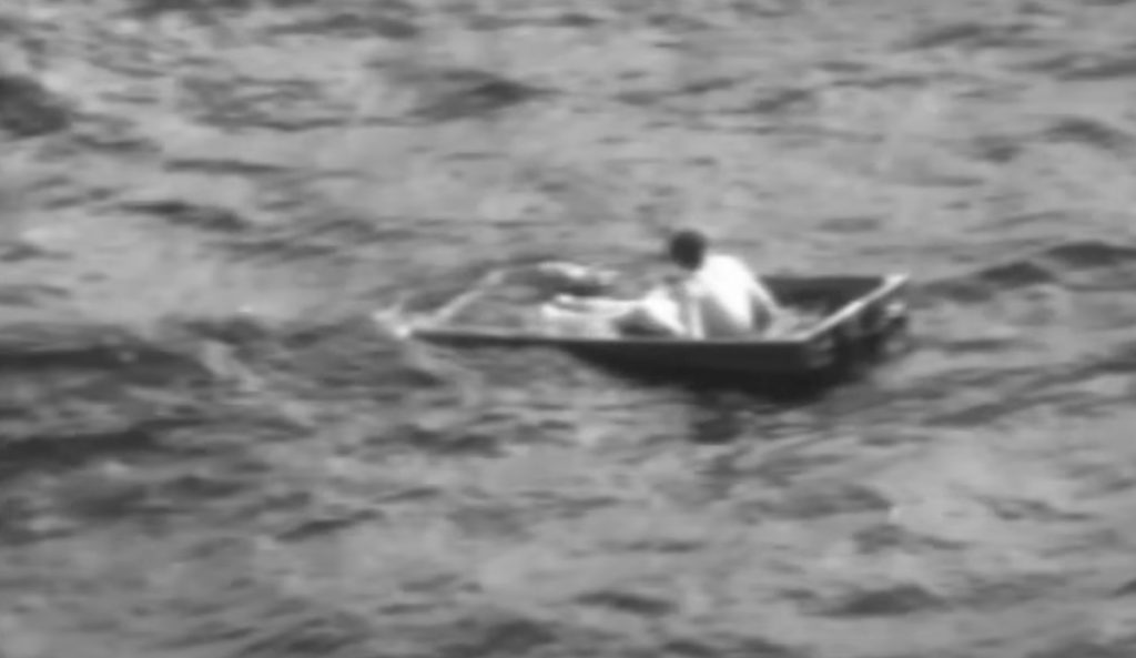 Coast Guard rescues Florida man lost at sea for two days.