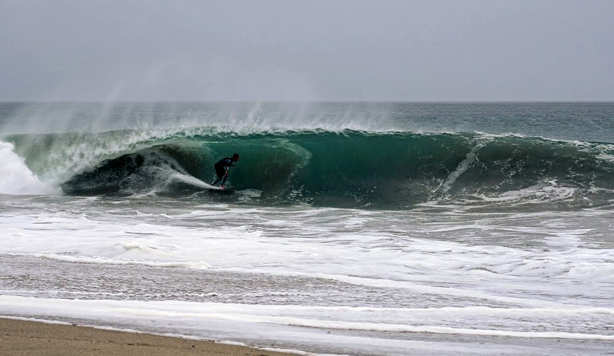 This Is What Newport Point Looked Like During the Hurricane Hilary Swell