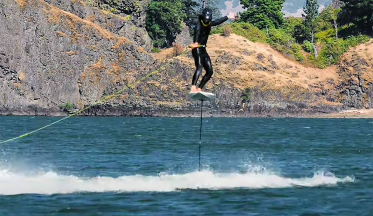 These Guys Attempted to Ride the World's Tallest Foil Board
