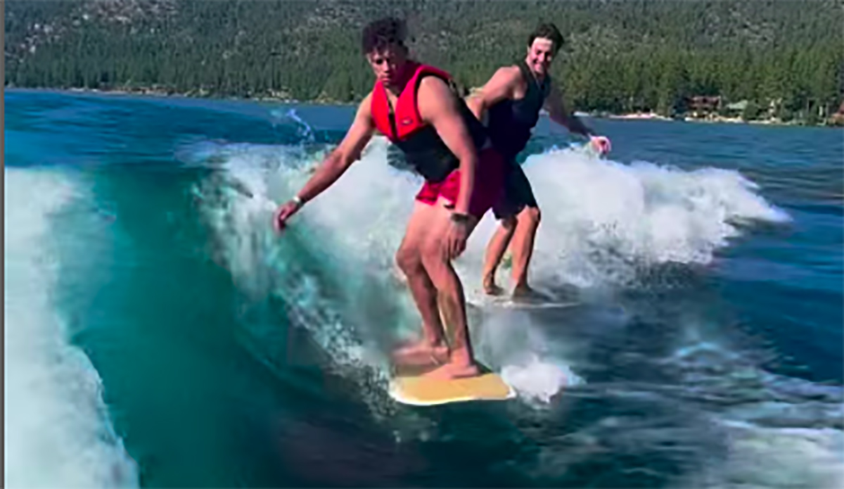This Is Patrick Mahomes on a Surfboard