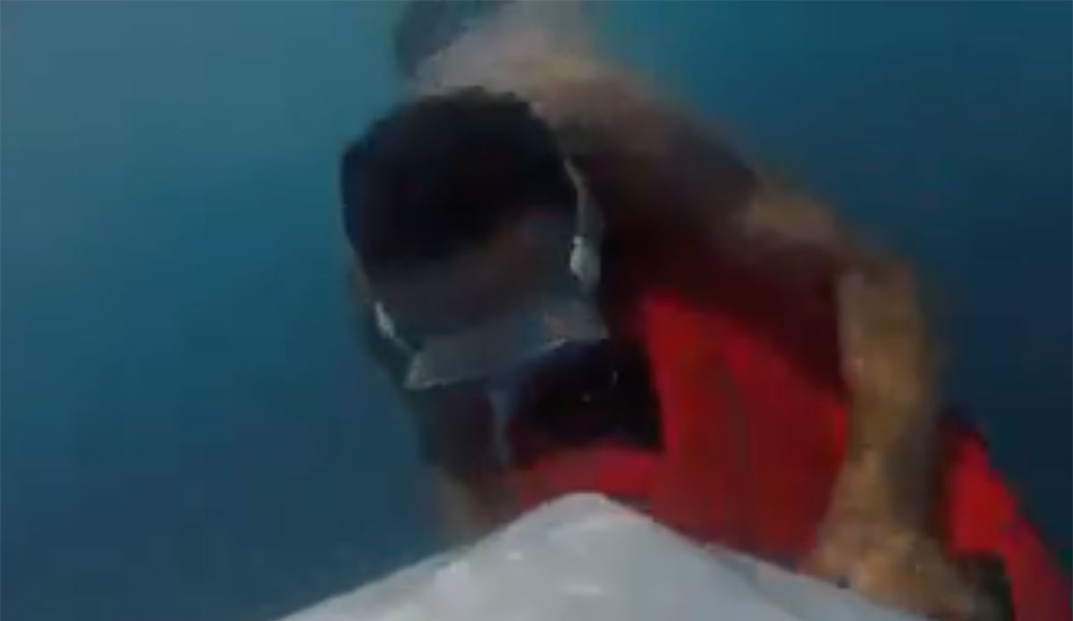 sea scooter surfer collision