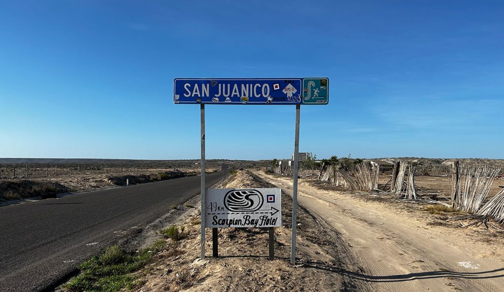 San Juanico sign