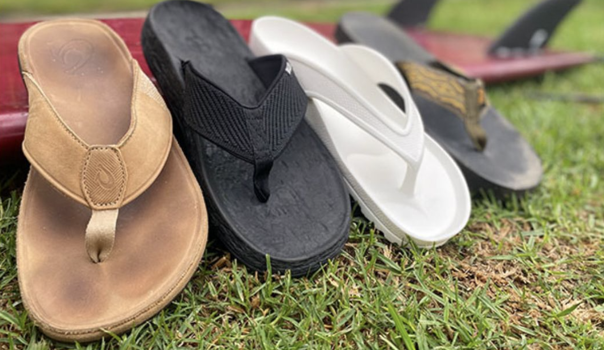 Best Flip Flops lined up