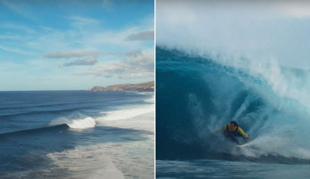 nic von rupp surfing in portugal