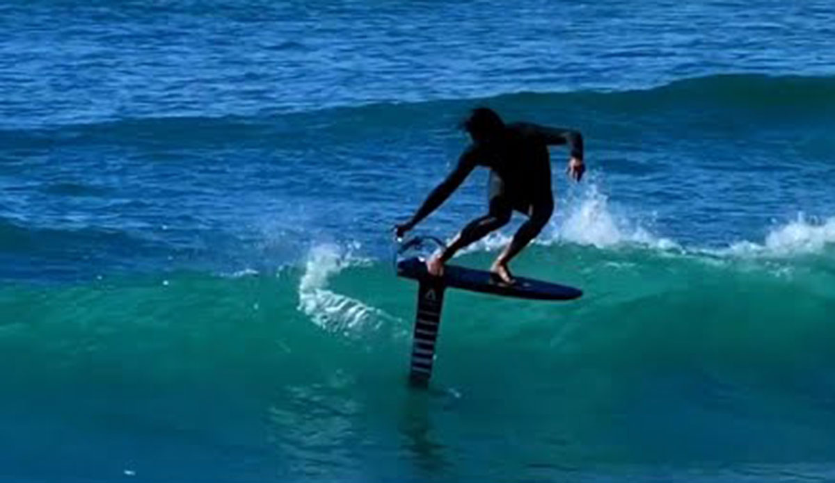 Adam Bennetts surf foiling