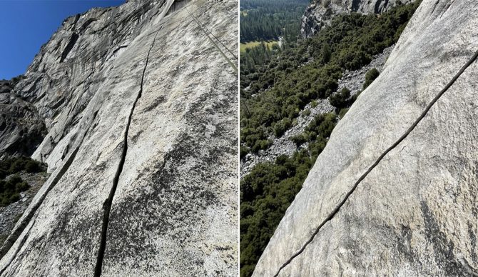 Yosemite crack in Royal Arches