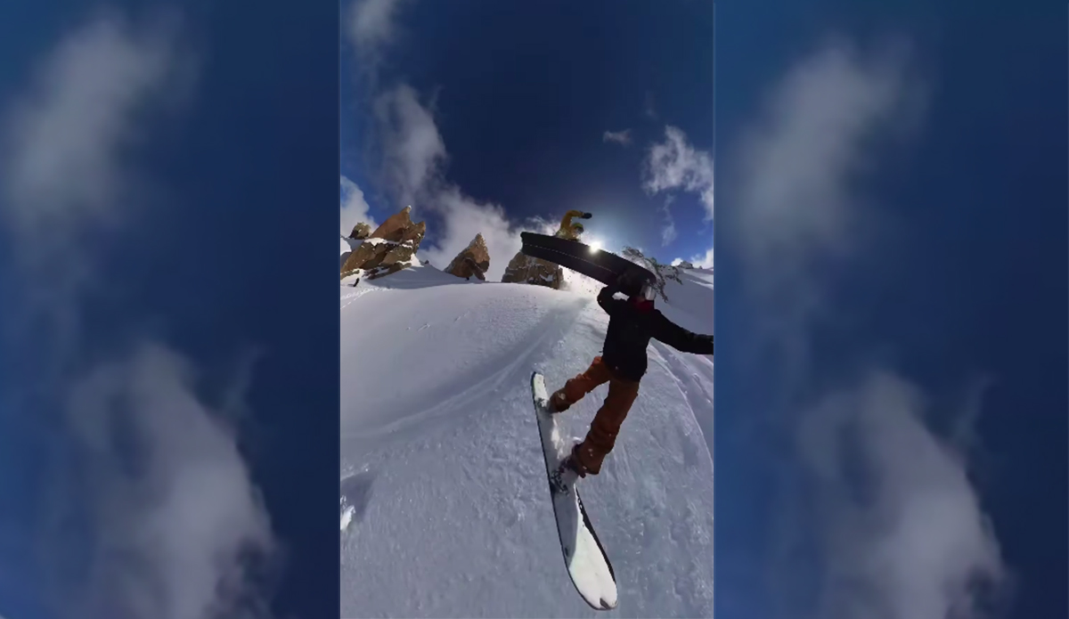 This Snowboarder Nearly Decapitated His Buddy