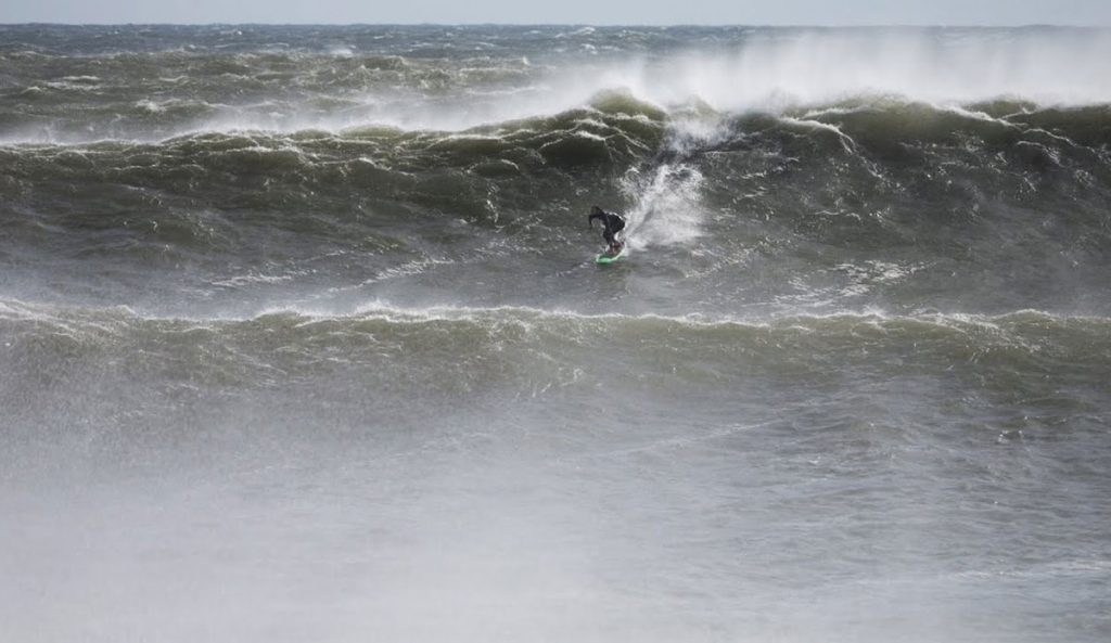 Ben Gravy surfing Hurricane Lee