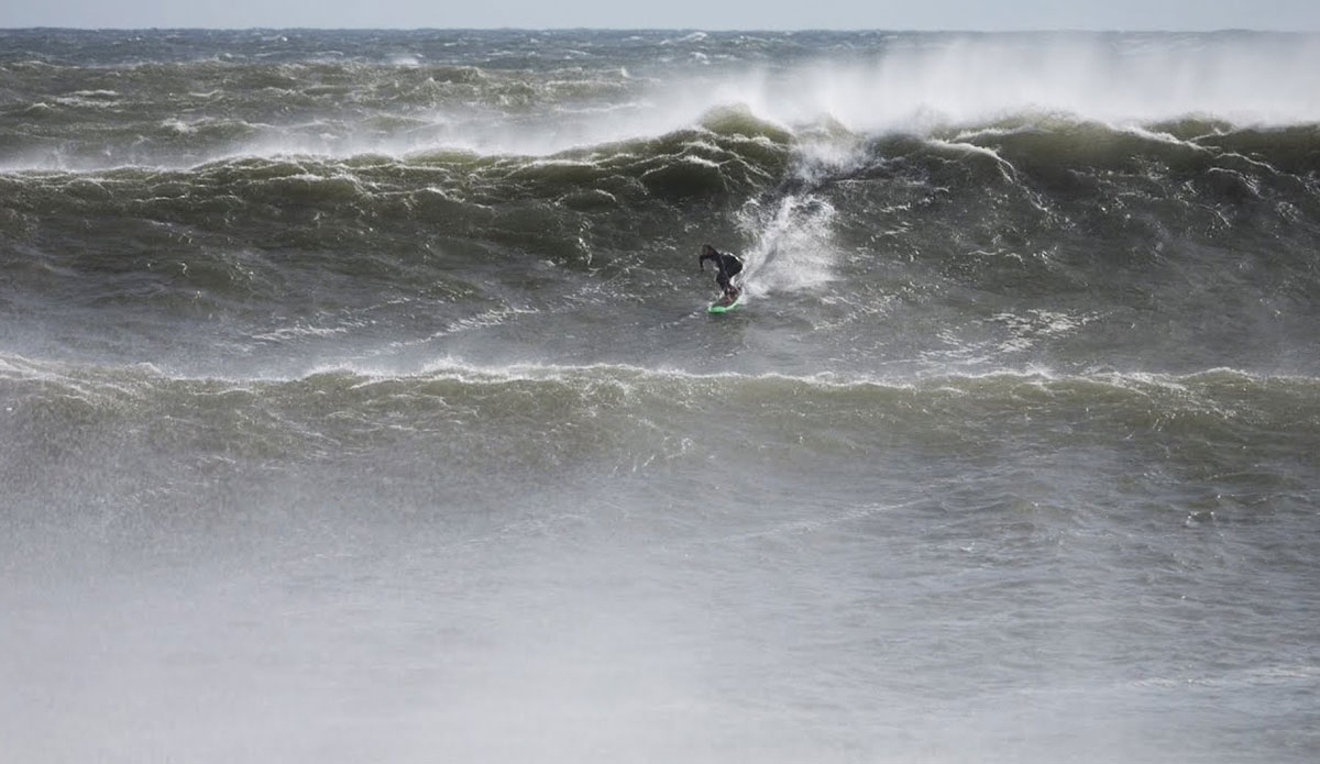 Ben Gravy surfing Hurricane Lee