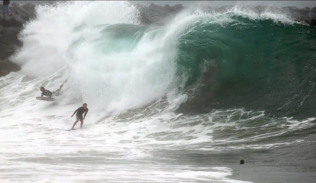 This Rowdy Wedge Footage Is Fueled by Raw Hurricane Swell