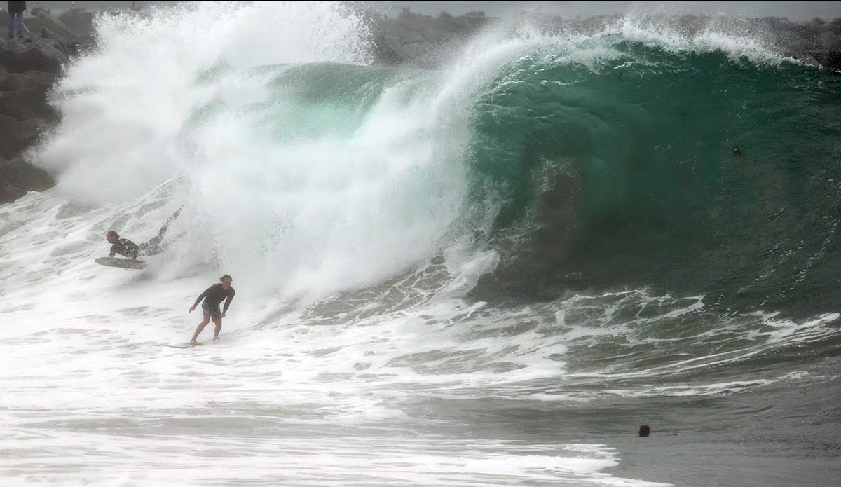 This Rowdy Wedge Footage Is Fueled by Raw Hurricane Swell