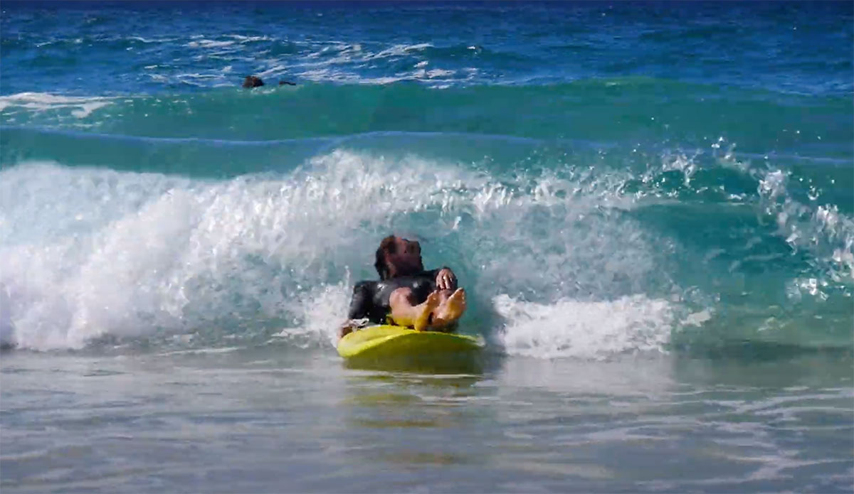 Ari Browne surfing