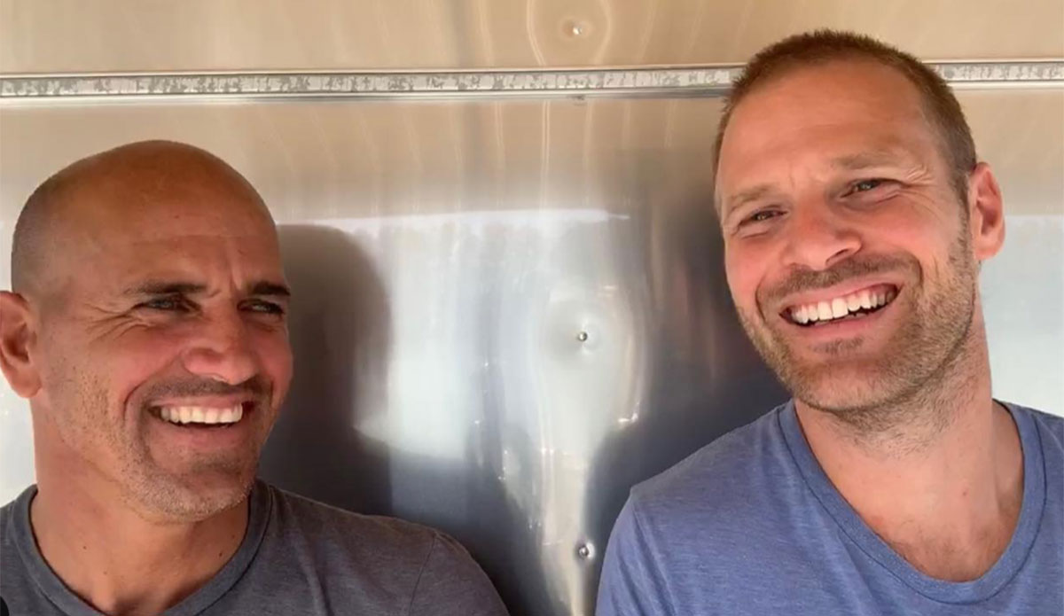Charlie Goldsmith and Kelly Slater