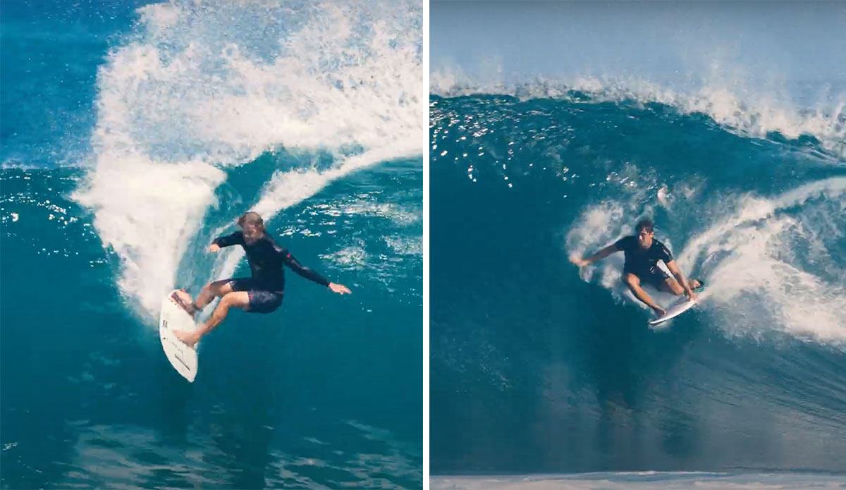 John John Florence and Koa Rothman at Rocky Point