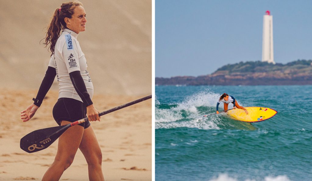 Big Wave Charger Justine Dupont Talks World Titles and SUP Surfing Pregnant