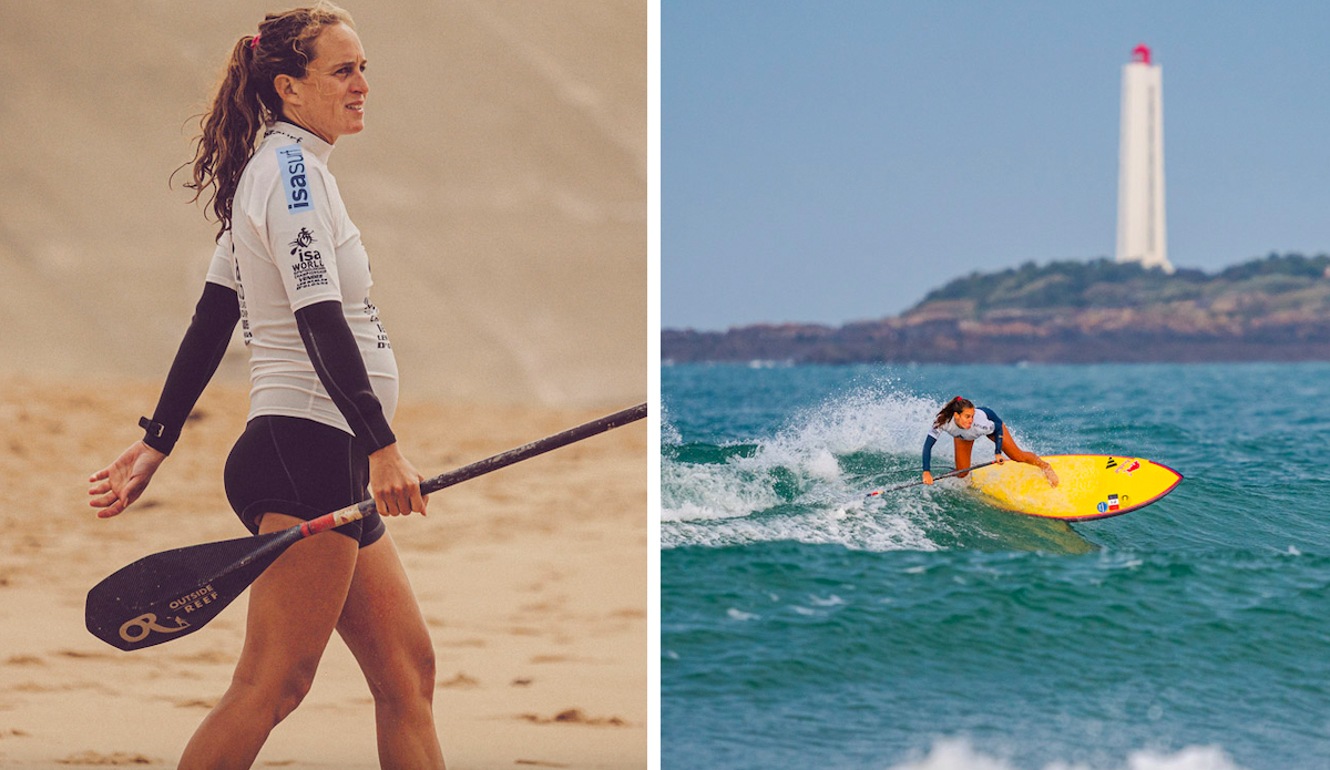Big Wave Charger Justine Dupont Talks World Titles and SUP Surfing Pregnant