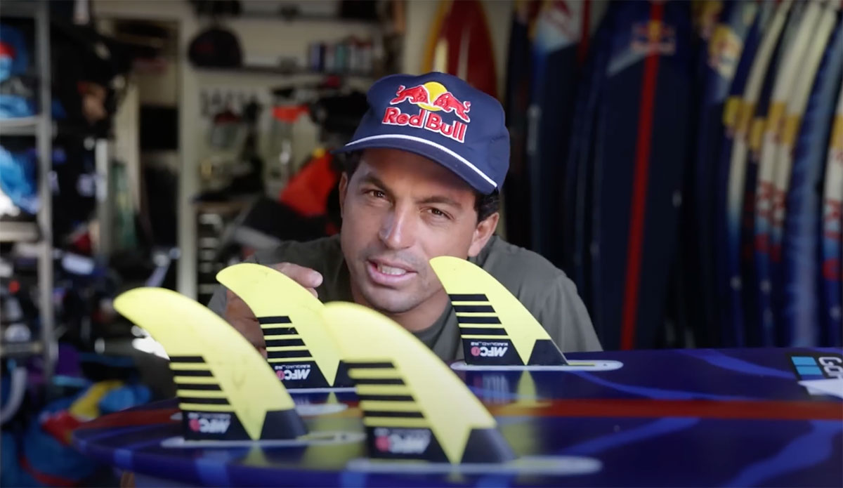 Kai Lenny surfboard fins