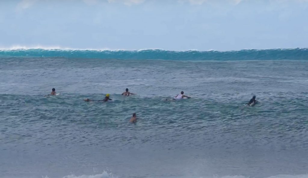 Koa Rothman surfing Pipeline